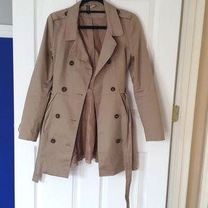 Beige/Tan Trench Coat by H&M
